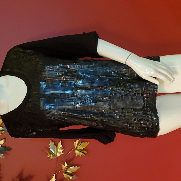 Sequin tunic shirt from England Femme Fatale - Picture 1 of 9